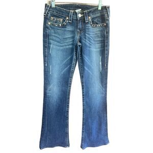True Religion Womans Bobby-Bootcut -Low Rise Jeans Sz 28